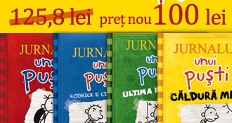 Seria Jurnalul unui pusti (4 volume: Jurnalul unui pusti, Rodrick e cel mai tare, Ultima picatura, Caldura mare)