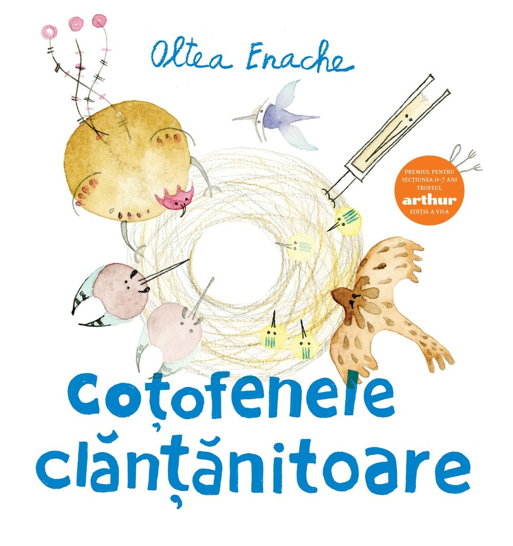 Coțofenele Clănțănitoare, Oltea Enache, coperta 1, Trofeul Arthur