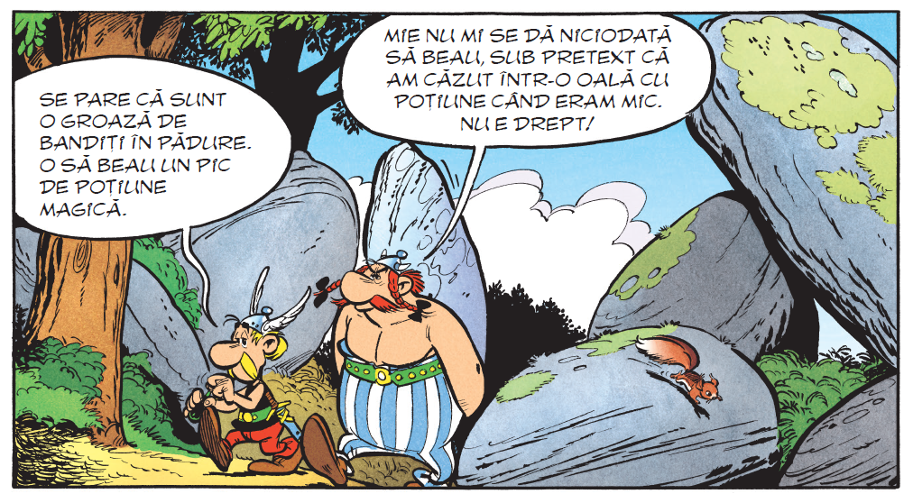 Cadru cu Asterix si Obelix 