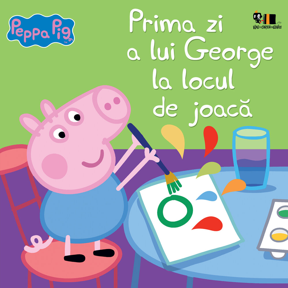 Coperta carte Prima zi a lui George la locul de joaca seria Peppa Pig
